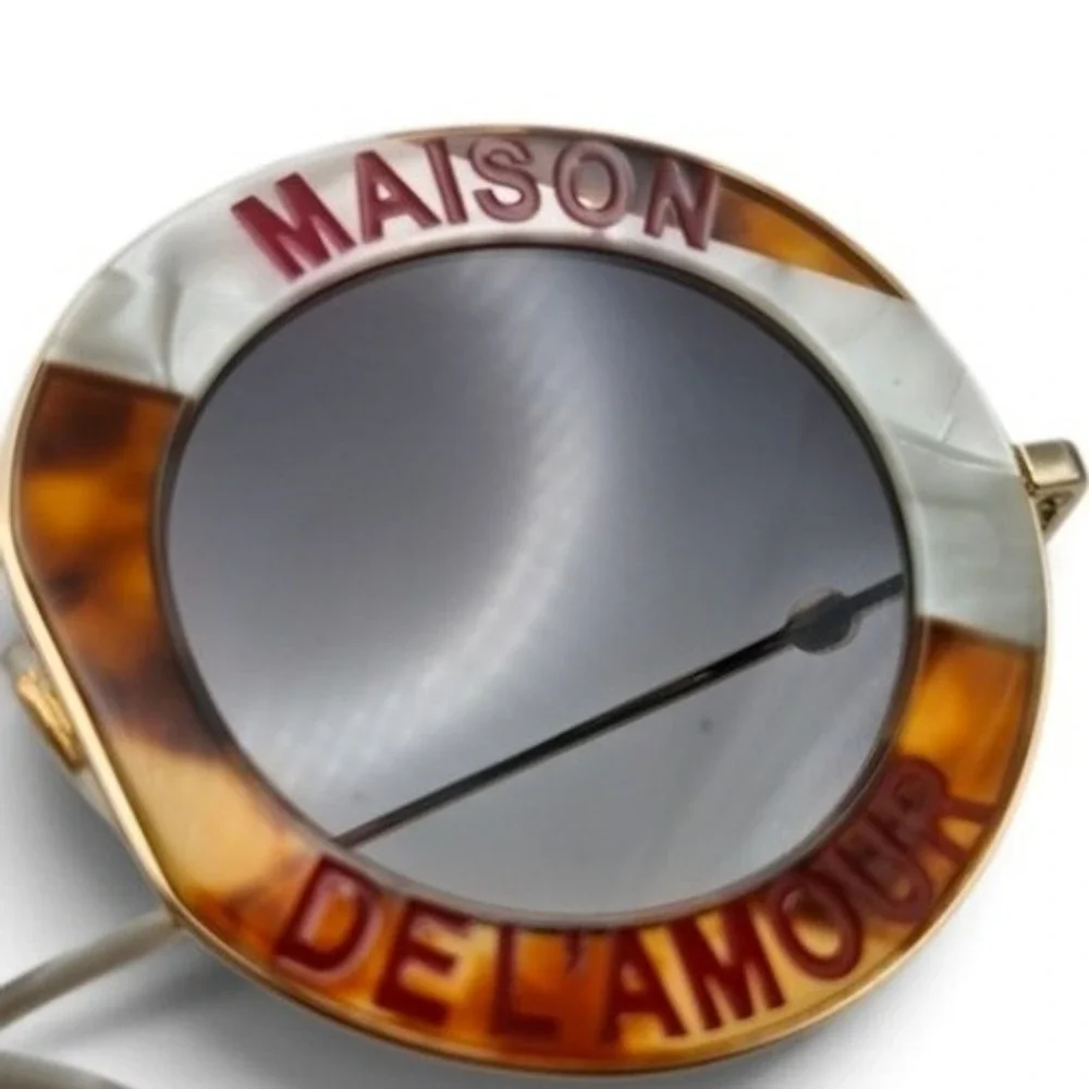 Gucci Maison De L'Amour Sunglasses Women OS Tortoise Excellent GG0113S